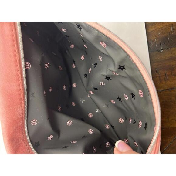 DIOR Beauty Pink Cosmetic Makeup Bag Pouch Suede 100% New - Picture 4 of 4